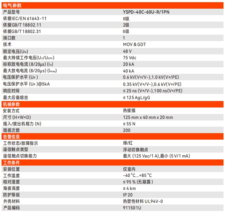 可插拔一體化II級/2級電涌保護(hù)器