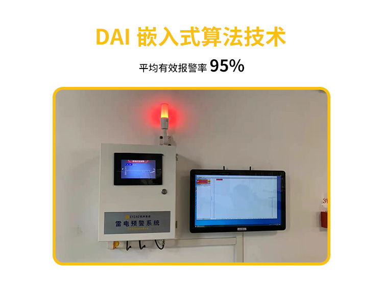 機場雷電預(yù)警系統(tǒng)平均有效報警率95%