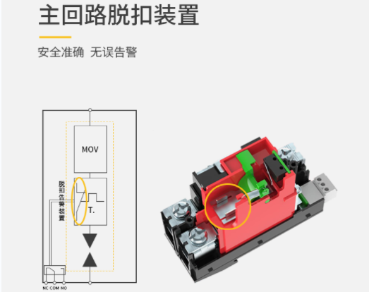 復(fù)合型浪涌保護器廠家-易造復(fù)合型spd主回路脫扣裝置